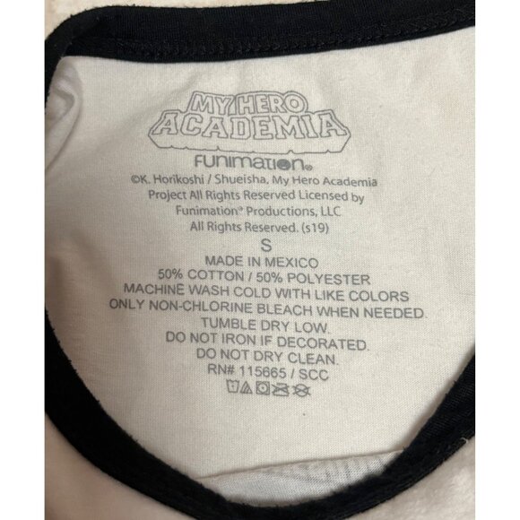 My Hero Academia Shoto Todoroki Graphic Ringer Top Women's Small Funimation - Picture 4 of 5